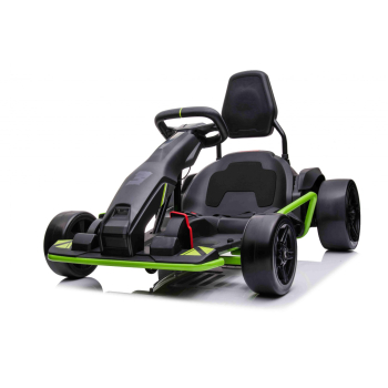 Gokart Fast 3 Drift na akumulator dla dzieci Czarny + Funkcja driftu + Silniki 2x150W + Radio LED + Pasy